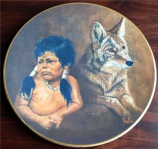 Gregory Perillo Ltd Ed Plate MIGHTY SIOUX Indian Child