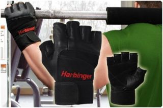 HARBINGERS #140 PRO WristWrap WEIGHT LIFTING GLOVES!