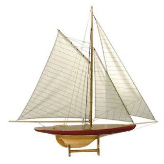 Defend Pond Yacht, Toy Boat, Sailing ship, 1895 reproduction 