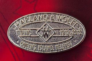 HARLAND & WOLFF   RMS TITANIC SHIP BADGE