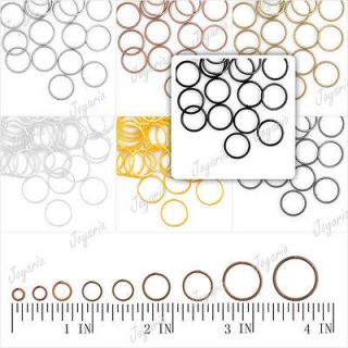 Round Open Jump Rings 4 10mm 12/14mm 7 color choose fit DIY bracelet 