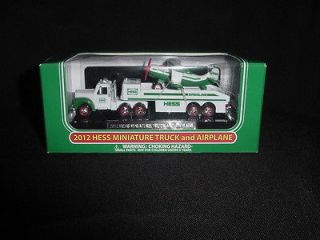 2012 HESS MINI TRUCK AND AIRPLANE NEW IN BOX IN HAND