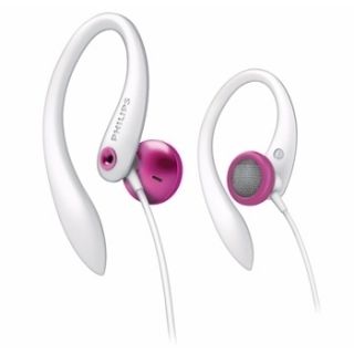 Philips SHS3213 Ear Hook Headphones   White Pink