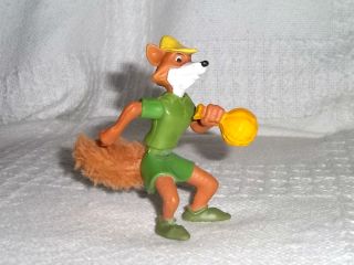 DISNEY 3.5 PVC Plastic ROBIN HOOD FOX Figurine Figure Toy HTF