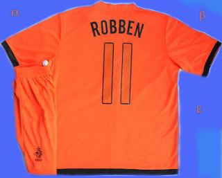 Holland National Team ROBBEN Soccer Jersey Shorts Free Ship. USA CAN