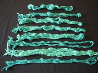 Lot Vintage Green Cotton Embroidery Thread 2 Shades
