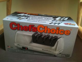NEW CHEFS CHOICE 1520 Knife Sharpener Brushed Metal