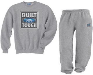 Crewneck sweatsuit built Ford tough sweatshirt and sweatpants 