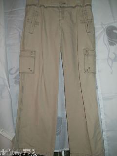 Mossimo ladies cargo pants 13 low rise tan