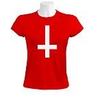 Anti Cross Women T Shirt inverted london gothic aztec endless boy