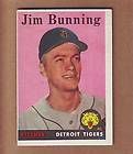 NICE 1958 Topps #115 Jim Bunning card   Detroit Tigers