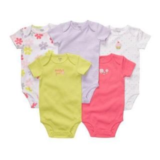 Carters Set of 5 Bodysuits 3; 6; 9; 12; 18 Months