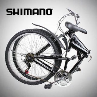 NEW 26 FOLDING MOUNTAIN BIKE FOLDABLE BICYCLE 6 SP SPEED SHIMANO 