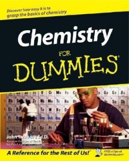 Chemistry for Dummies by John T. Moore 2002, Paperback