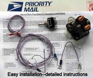 Ford diesel glow plug relay Manual controller s​olenoid