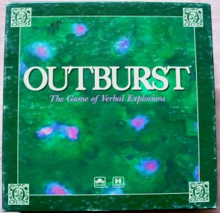 OUTBURST Board Game, 1986, Hersch/Golden, EXCELLENT Plus