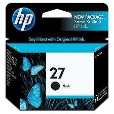 HP No 27 Black Original Ink Cartridge C8727AE PSC