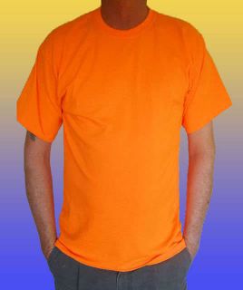 NEW HI VIS WORK SHIRT   Safety Orange   ASA Workwear