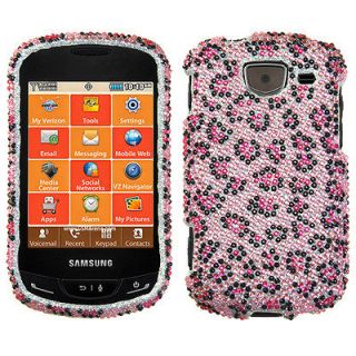  LG Xpression Crystal Diamond BLING Hard Case Phone Cover Pink Cheetah