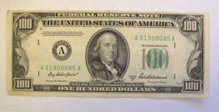 ONE HUNDRED DOLLARS 100 $ BILL 1950
