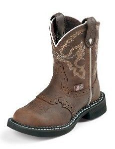 new justin gypsy childs boot 9909c aged bark