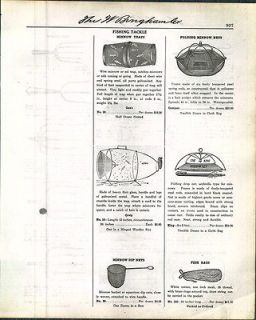 1918 Ad Fish Spears Hand Made 7 Images Orvis Flint Glass Minnow Trap 