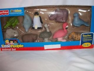 NEW Fisher Price Little People Zoo Talkers Set of 10 Penguin Dolphin 