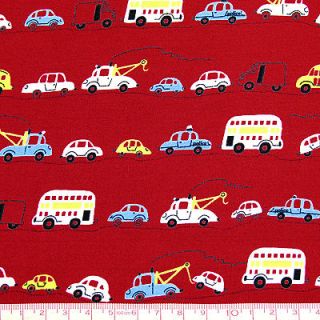  CARTOON JAPANESE RETRO in RED 100% COTTON FABRIC QUILTS J41 per FQ