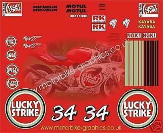Newly listed Lucky Strike kevin schwantz 500GP Full Race Decals