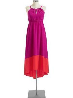 old navy women s pink color block keyhole dress new