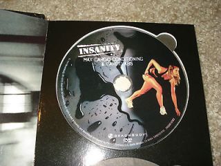 Insanity Beachbody DVD Max Cardio Conditioning & Cardio Abs 1 Disc DVD 