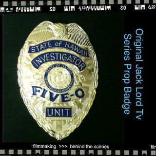   Five 0 Steve McGarrett (Jack Lord) Original Badge Tv Show NEW