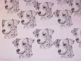 PARSONS JACK RUSSELL TERRIER CRAFT FABRIC NEW COLORS