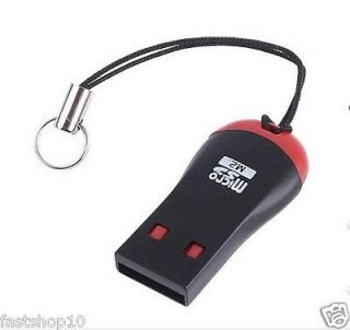   Speed USB 2.0 Mini Micro SD T Flash TF M2 Memory Card Reader adapter