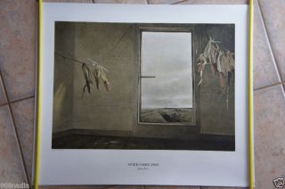 ANDREW WYETH SEED CORN PRINT SIGNED