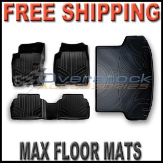   Premium MAXFLOORMAT Floor Mats w/ Cargo Liner Black (Fits: Ford Edge