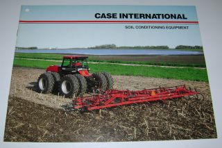 Case IH International Soil Conditioning Equipment Brochure plow 