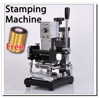 Hot Foil Stamping Machine Tipper Bronzing PVC ID Credit Card W/ Free 