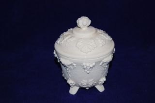 Jeannette Shell Pink Milk Glass Footed Candy Dish S2359