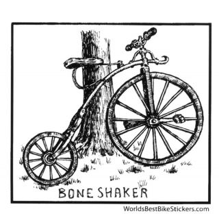 bone shaker bike bicycle sticker ordinary velocipede  1 99 