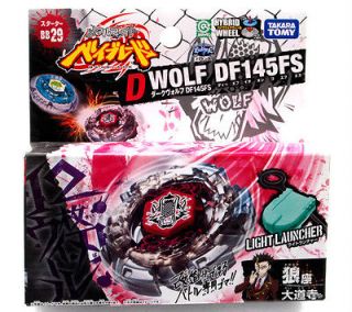 Beyblade TAKARA TOMY JAPAN BB 29 Dark Wolf DF145FS + LAUNCHER RARE