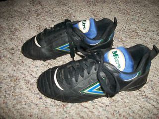   Black Blue Green White Mitre Soccer Cleats Shoes Sports Size 3 1/2