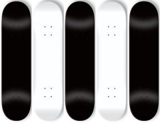 BLANK Skateboard DECKS Black & White 8.25 + GRIPTAPE