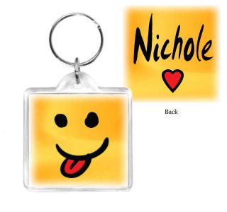 nichole name lanyard necklace keychain keyring  