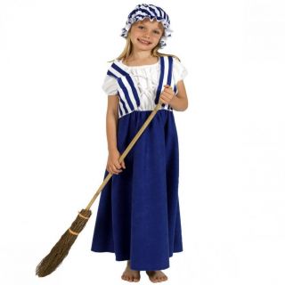 DELUXE ROSIE THE PEASANT GIRL COSTUME ALL SIZES GIRLS FANCY DRESS 