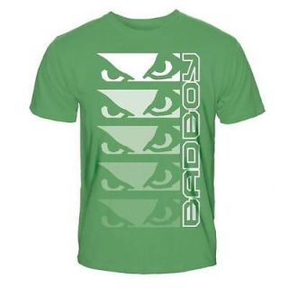 BAD BOY FADE OUT EYES BRAND NEW GREEN YOUTH/KIDS MMA T SHIRT