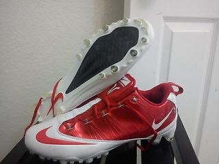   carbon flywire Football cleats Lacrosse LX huarache white red sz 13.5