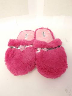 NWT Plush Joe Boxer Sequin Slip On Girls Slippers Shoes Flip Flops 11 