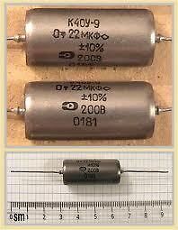 22uF/0,22uF 630V K40Y 9 PIO capacitors 2 Same date code 