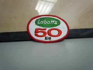  Labatts 50 Ale Beer Patch 1980s 3 x 2 Rare Promotional Iron On New
